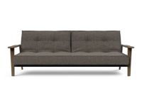 Billede af Innovation Living Splitback Frej Sofa Bed B: 232 cm - Smoked Oak/216 Flashtex Dark Grey