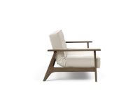 Billede af Innovation Living Splitback Frej Sofa Bed B: 232 cm - Smoked Oak/531 Bouclé Off White 