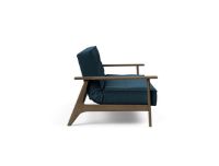 Billede af Innovation Living Splitback Frej Sofa Bed B: 232 cm - Smoked Oak/580 Argus Navy Blue