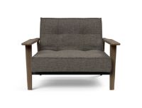Billede af Innovation Living Splitback Frej Chair B: 112 cm - Smoked Oak/216 Flashtex Dark Grey