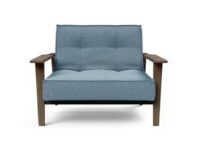 Billede af Innovation Living Splitback Frej Chair B: 112 cm - Smoked Oak/525 Mixed Dance Light Blue 