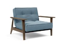Billede af Innovation Living Splitback Frej Chair B: 112 cm - Smoked Oak/525 Mixed Dance Light Blue 