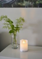 Billede af Sirius Sara Genopladeligt Stearinlys H: 10 cm - Hvid 