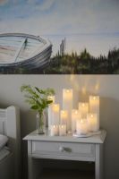 Billede af Sirius Sara Genopladeligt Stearinlys H: 12,5 cm - Hvid 