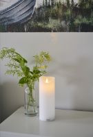 Billede af Sirius Sara Genopladeligt Stearinlys Ø: 7,5 cm - Hvid 