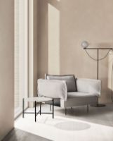 Billede af HANDVÄRK FURNITURE Round Coffee Table 60 Ø: 65 cm - Sort / Beige Marmor