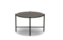 Billede af HANDVÄRK FURNITURE  Round Coffee Table 60 Ø: 65 cm - Sort / Mørkegrå Marmor