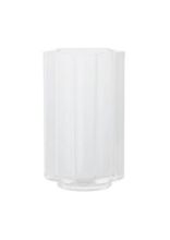 Billede af Louise Roe Funki Vase Rounded H: 34 cm - Opal White