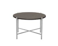 Billede af HANDVÄRK FURNITURE Round Coffee Table 60 Ø: 65 cm - Stål / Mørkegrå Marmor
