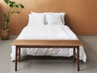 Billede af Duus & Møller Meadow Bænk L: 120 cm - Massiv Valnød/Valnøddefiner