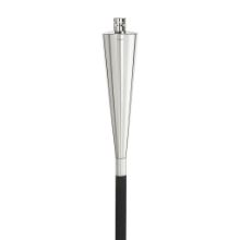 Billede af Blomus Orchos Garden Torch With Wooden Pole H: 145 cm - Stainless Steel Polished