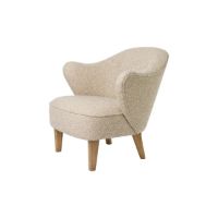 Billede af Audo Copenhagen Ingeborg Signatur Loungestol m. fodskammel SH: 40 cm - Sacho Zero Boucle 001/Eg