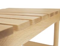 Billede af Hübsch Row Bænk 122x45 FSC Egetræ - Natur 