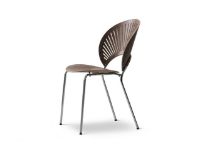Billede af Fredericia Furniture 3398 Trinidad Stol SH: 45,5 cm - Valnød/Krom   