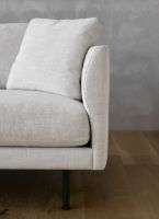Billede af Fredericia Furniture 5623 Calmo 3 Pers. Sofa L: 250 cm - Ruskin 10/Sort Metal