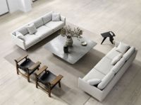 Billede af Fredericia Furniture 5623 Calmo 3 Pers. Sofa L: 250 cm - Ruskin 10/Sort Metal