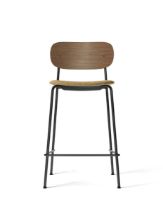 Billede af Audo Copenhagen Co Counter Chair Veneer Seat Upholstered SH: 68,5 cm - Dark Stained Oak/Audo Copenhagen Bouclé 06