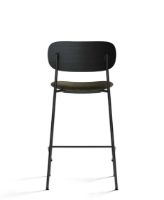 Billede af Audo Copenhagen Co Counter Chair Veneer Seat Upholstered SH: 68,5 cm - Black Oak/Moss 001