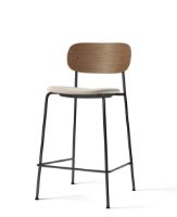 Billede af Audo Copenhagen Co Counter Chair Veneer Seat Upholstered SH: 68,5 cm - Dark Stained Oak/Moss 0004