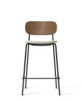 Billede af Audo Copenhagen Co Counter Chair Veneer Seat Upholstered SH: 68,5 cm - Dark Stained Oak/Moss 0004