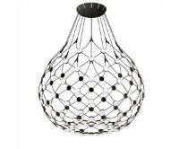 Billede af Luceplan Mesh Lysekrone Ø: 80 cm - Black