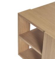 Billede af Hübsch Merge Sidebord 38x37 FSC Egetræ - Natur 