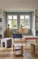 Billede af Hübsch Merge Sidebord 38x37 FSC Egetræ - Natur 