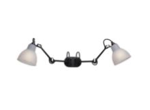 Billede af DCW Editions Lampe Gras N204 Double Bathroom Væglampe 2x32,9 cm - Sort/Polycarbonat
