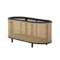 Billede af Bloomingville Ebbie Plantekasse Rattan 70x30x29 cm - Natur/sort