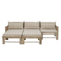 Billede af Bloomingville Korfu Modul Sofa Højre Hjørne SH: 37 cm - Bambus/Natur