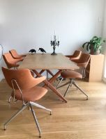 Billede af Vermund VL119 Spisebordsstol SH: 46 cm - Cognac Sierra Læder / Krom