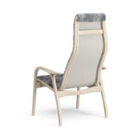 Billede af Swedese Lamino Lænestol SH: 41 cm - Hvidpigmenteret Eg/Fåreskind Grå