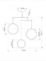 Billede af DCW Editions Focus x3 Lysekrone Ø: 99,8 cm - White