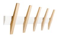 Billede af Hoigaard Tangent-5 Knagerække B: 64 cm - Hvid/Eg