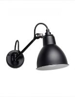 Billede af DCW Editions Lampe Gras N104 Bathroom Væglampe L: 17 cm - Sort/Sort