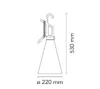 Billede af FLOS Mayday Lampe H: 53 cm - Orange