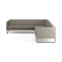 Billede af Swedese Madison Venstrevendt Hjørnesofa B: 287 cm - Sort/Main Line Flax 02