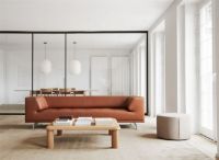 Billede af Fredericia Furniture 4511 Delphi 3 Pers. Sofa L: 240 cm - Cognac 95/Aluminium