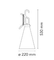 Billede af FLOS Mayday Lampe H: 53 cm - Lilac