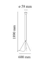 Billede af FLOS Luminator Gulvlampe H: 189 cm - Lite Blue