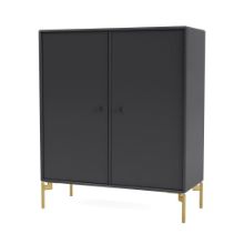 Billede af Montana Selection 1118 Cover Skab med ben 69,6x69,6x30 cm - 04 Anthracite / Brass