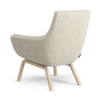 Billede af Swedese Happy Lænestol SH: 42 cm - Lakeret Ask/Hallingdal 65 0200