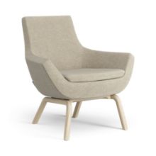 Billede af Swedese Happy Lænestol SH: 42 cm - Lakeret Ask/Hallingdal 65 0220