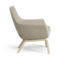 Billede af Swedese Happy Lænestol SH: 42 cm - Lakeret Ask/Hallingdal 65 0220