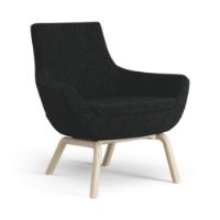 Billede af Swedese Happy Lænestol SH: 42 cm - Lakeret Ask/Hallingdal 65 0180