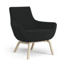 Billede af Swedese Happy Lænestol SH: 42 cm - Lakeret Ask/Hallingdal 65 0180