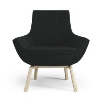 Billede af Swedese Happy Lænestol SH: 42 cm - Lakeret Ask/Hallingdal 65 0180