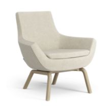 Billede af Swedese Happy Lænestol SH: 42 cm - Egbejdset Ask/Hallingdal 65 0200