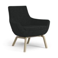 Billede af Swedese Happy Lænestol SH: 42 cm - Egbejdset Ask/Hallingdal 65 0180