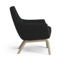 Billede af Swedese Happy Lænestol SH: 42 cm - Egbejdset Ask/Hallingdal 65 0180